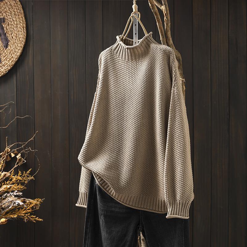 Grace – Relaxed Fit Waffle Sweater