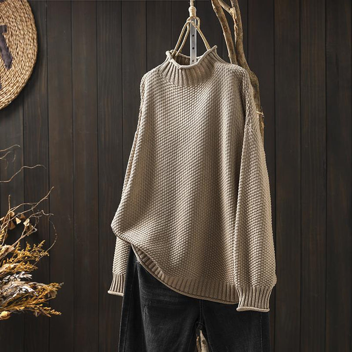 Grace – Relaxed Fit Waffle Sweater