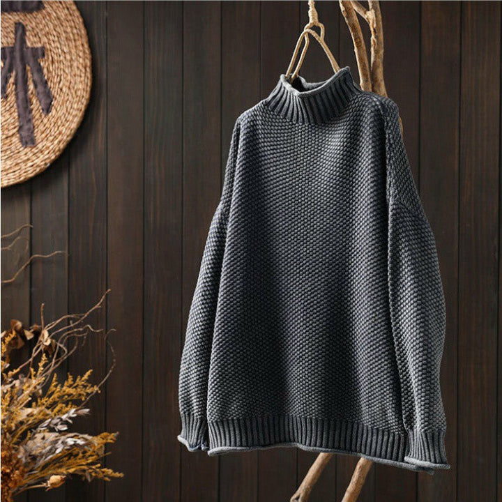 Grace – Relaxed Fit Waffle Sweater