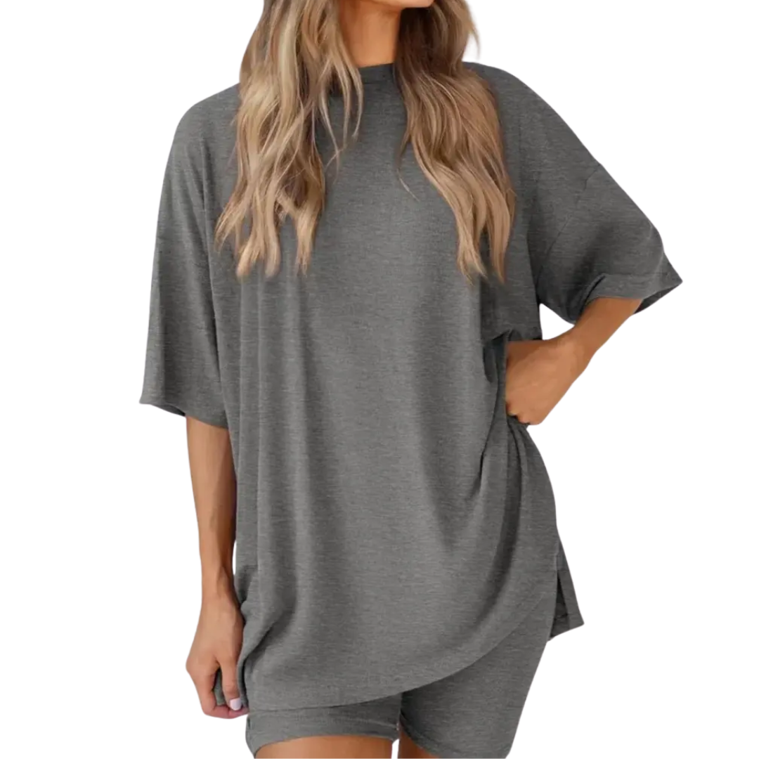 Josie – Soft Batwing Sleeve Loungewear Dress