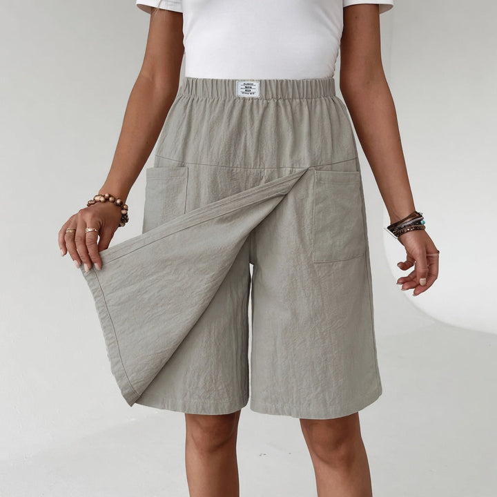 Judith – Elasticated Waist Skort with Deep Pockets