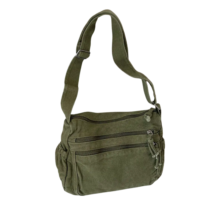 Jill – Retro Multi-Pocket Canvas Crossbody Bag