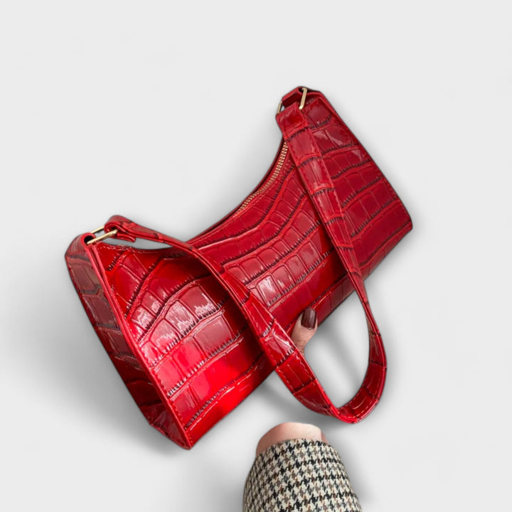 Gemma – Shiny Leather Bag