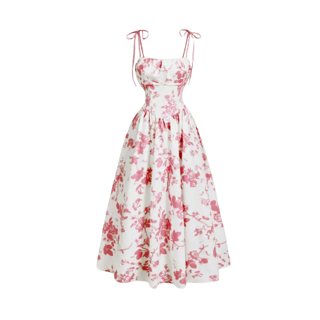 Rosalie – Floral Tie-Shoulder Cami Dress