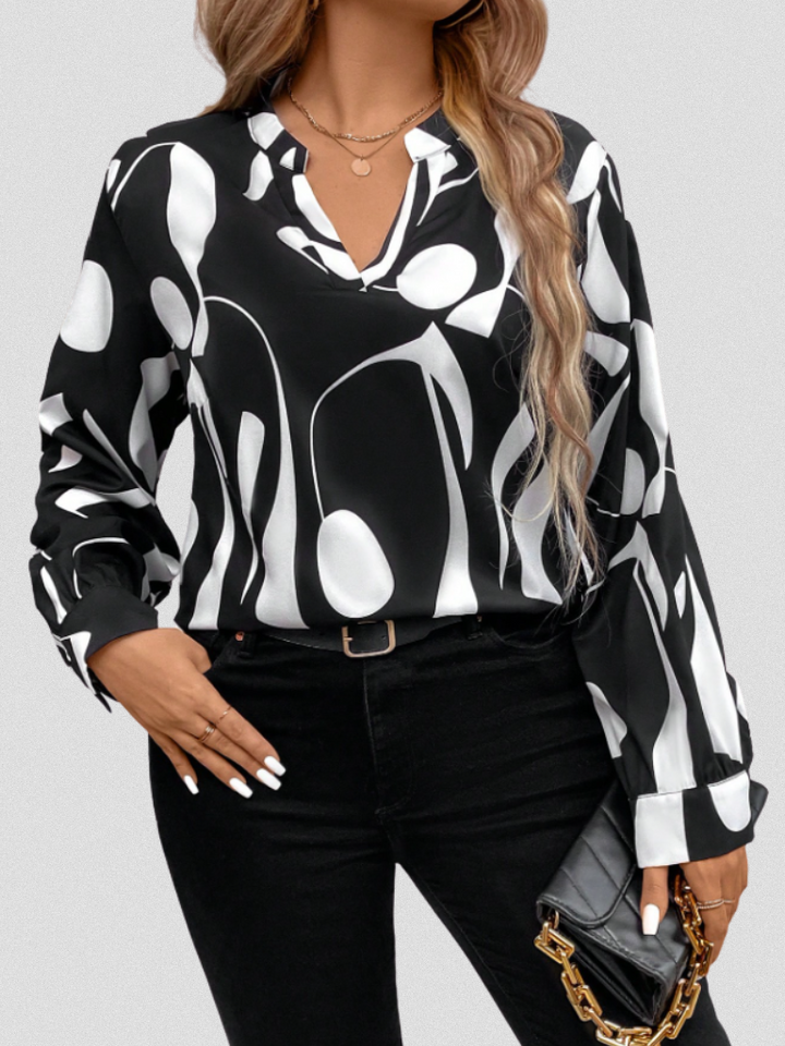 Cecile – Satin Look Blouse