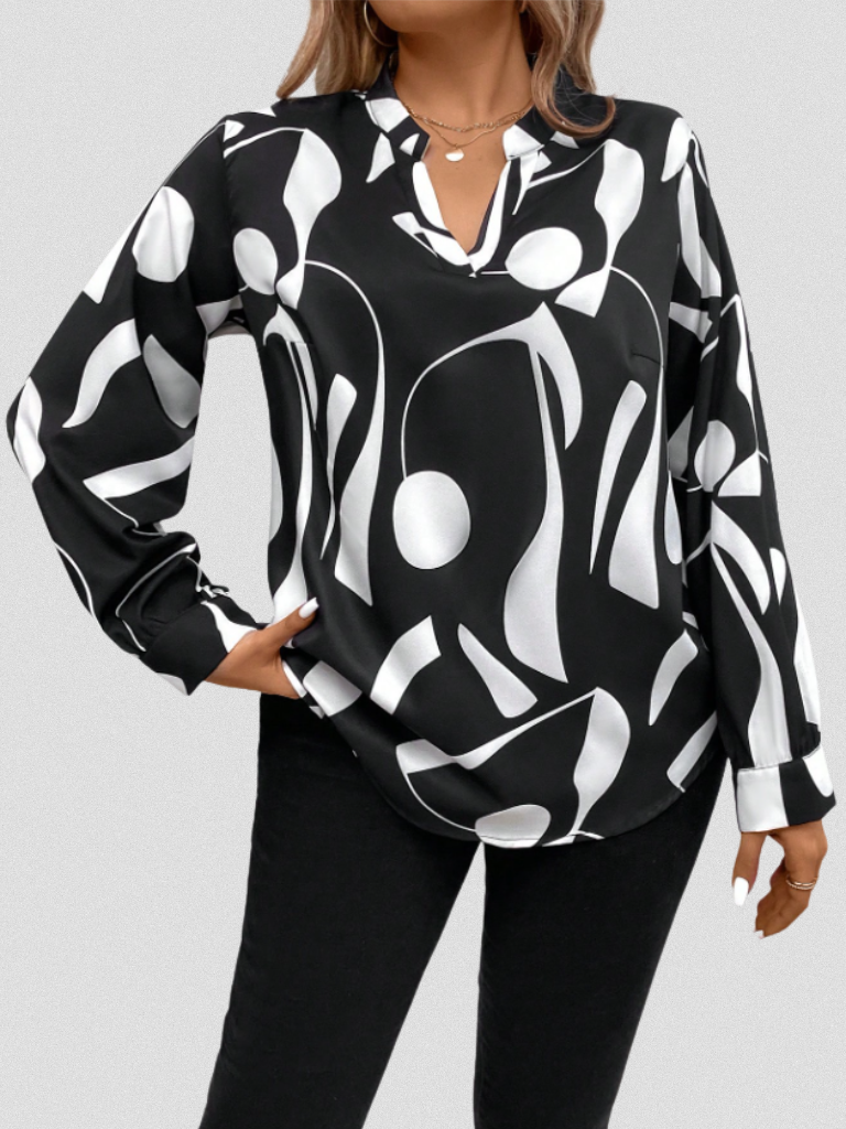 Cecile – Satin Look Blouse
