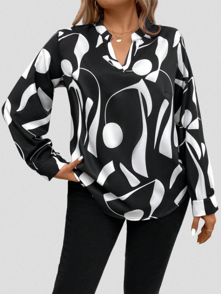 Cecile – Satin Look Blouse