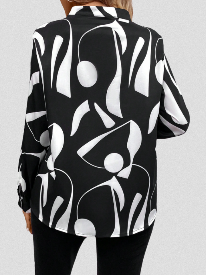 Cecile – Satin Look Blouse