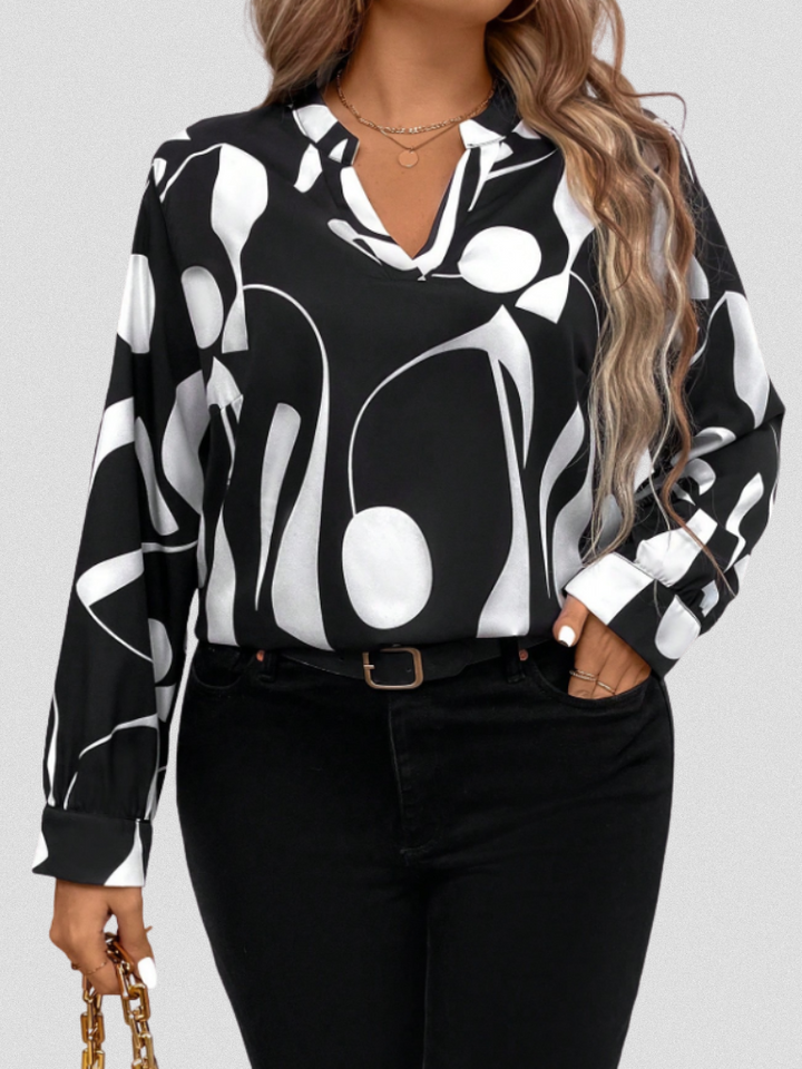 Cecile – Satin Look Blouse