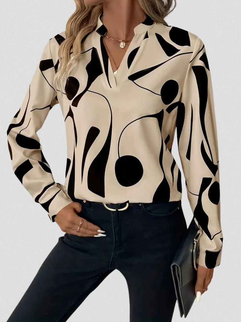 Cecile – Satin Look Blouse