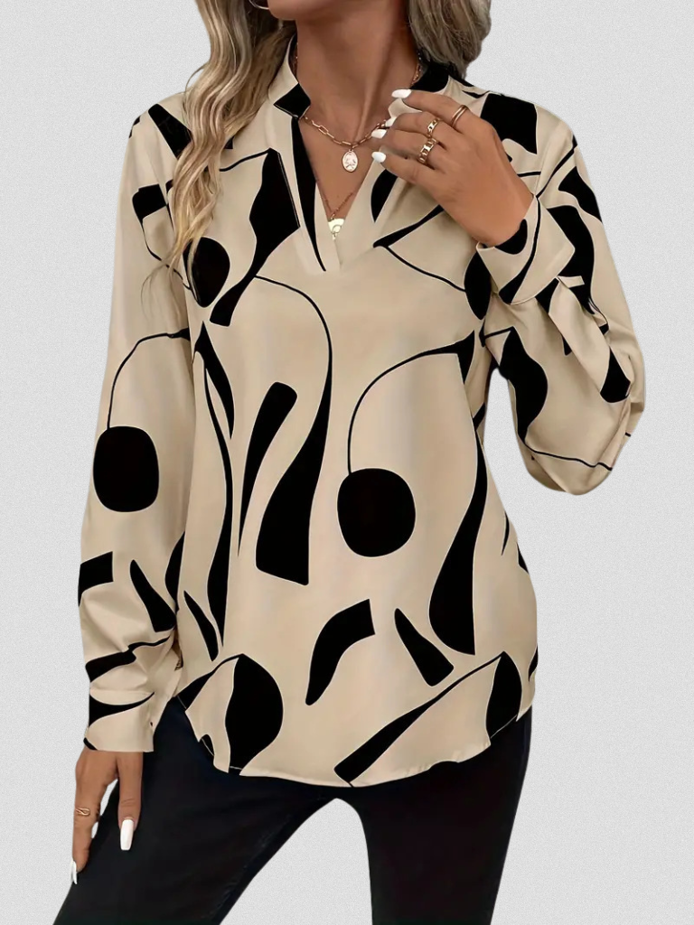 Cecile – Satin Look Blouse