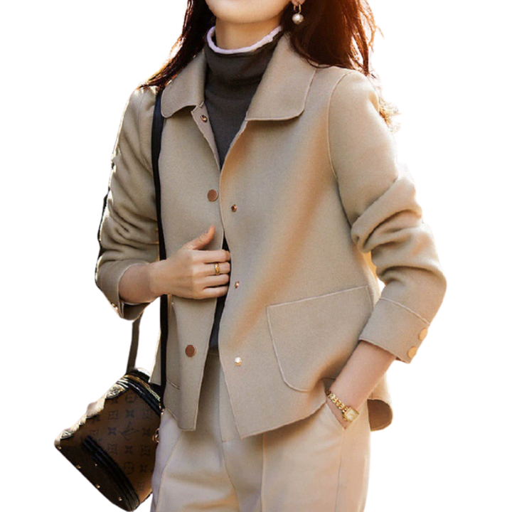 Dorothea – Refined Double-Faced Wool Pea Coat