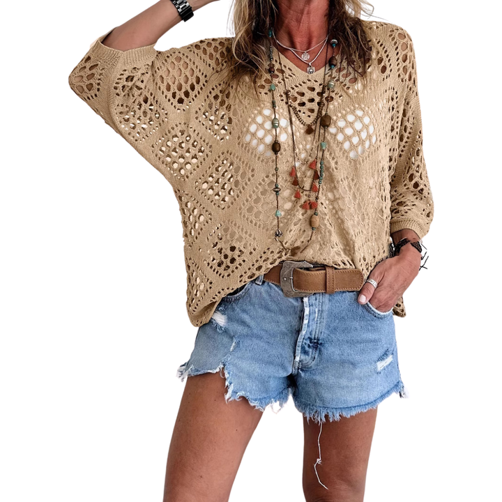 Jean – Breezy Crochet Batwing Top