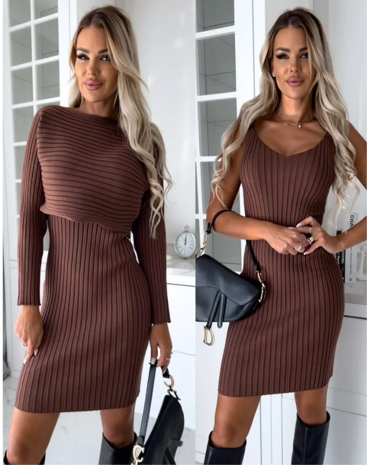 Eileen – Ribbed Knit Two-Piece Set
