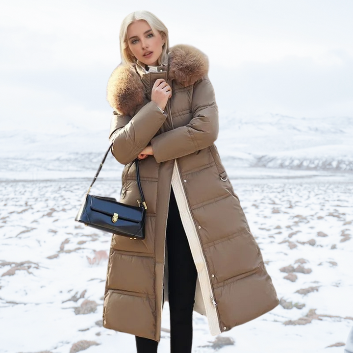 Cynthia – Designer Winter Parka with Fur Hood