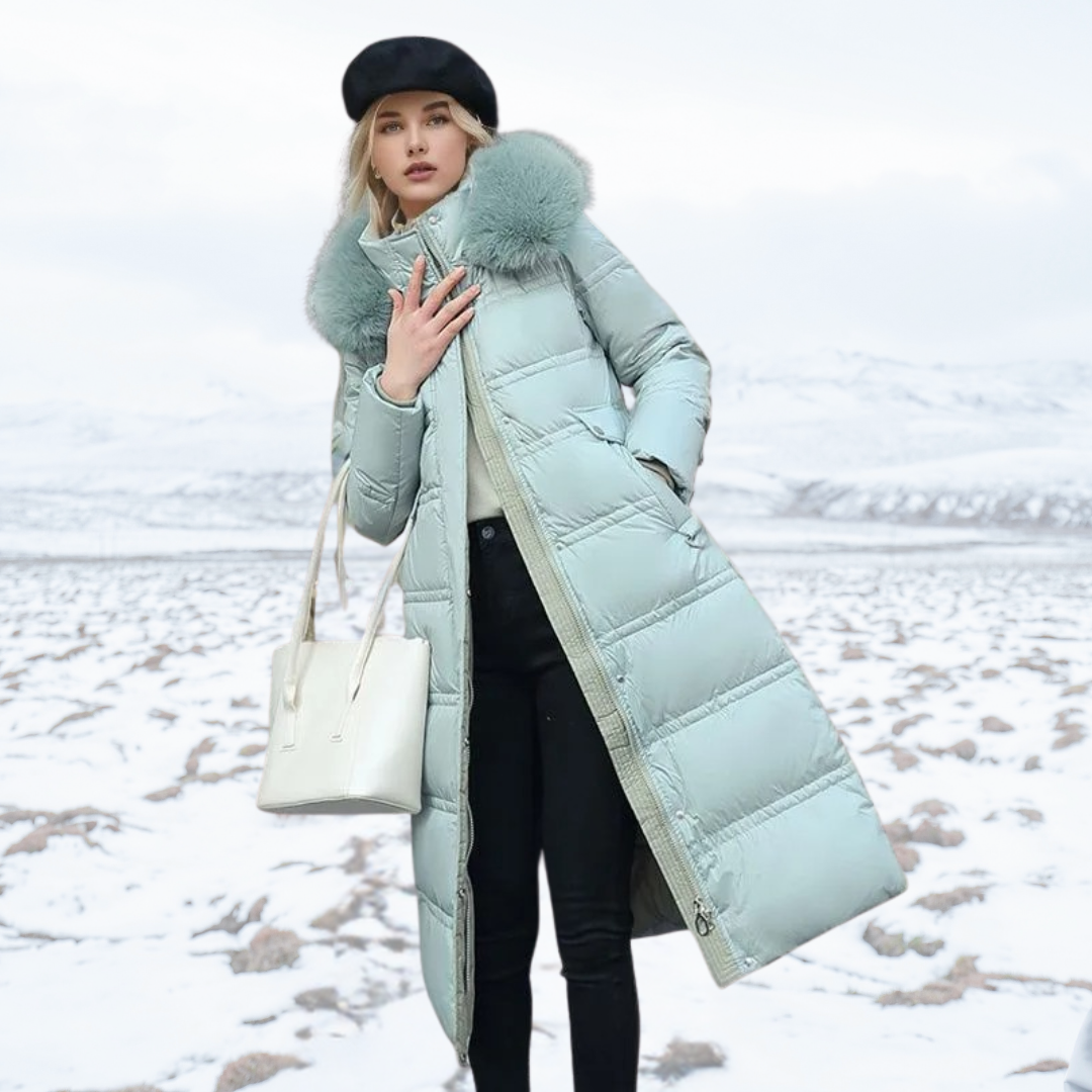 Cynthia – Designer Winter Parka with Fur Hood