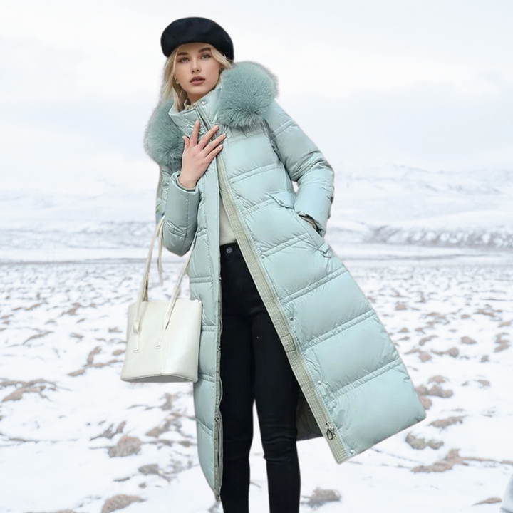Cynthia – Designer Winter Parka with Fur Hood