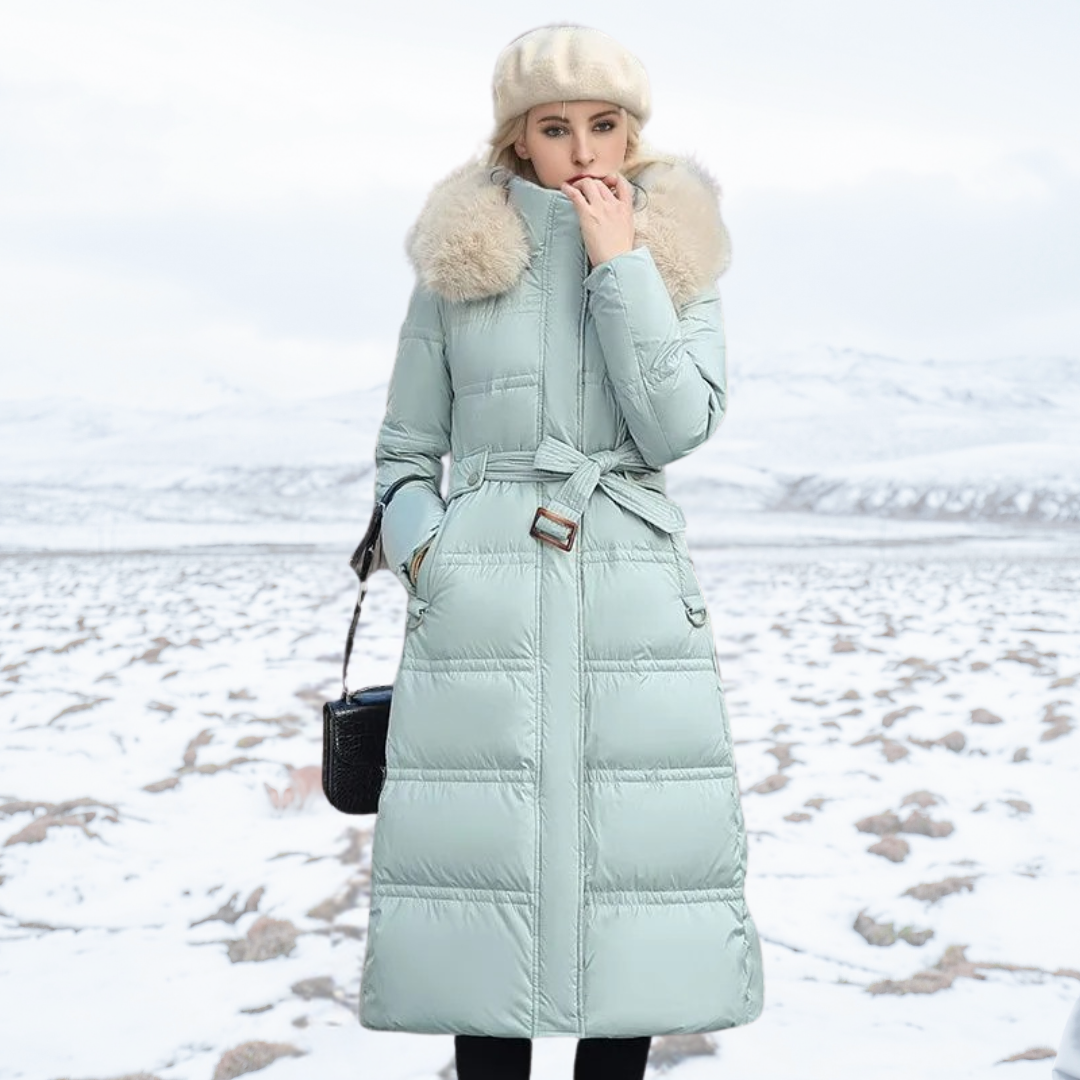 Cynthia – Designer Winter Parka with Fur Hood