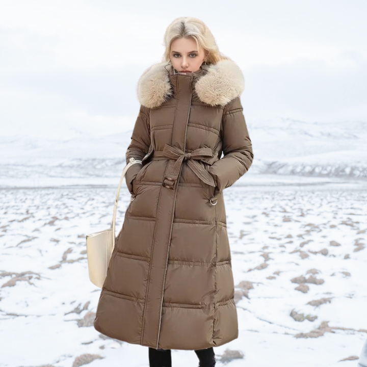 Cynthia – Designer Winter Parka with Fur Hood