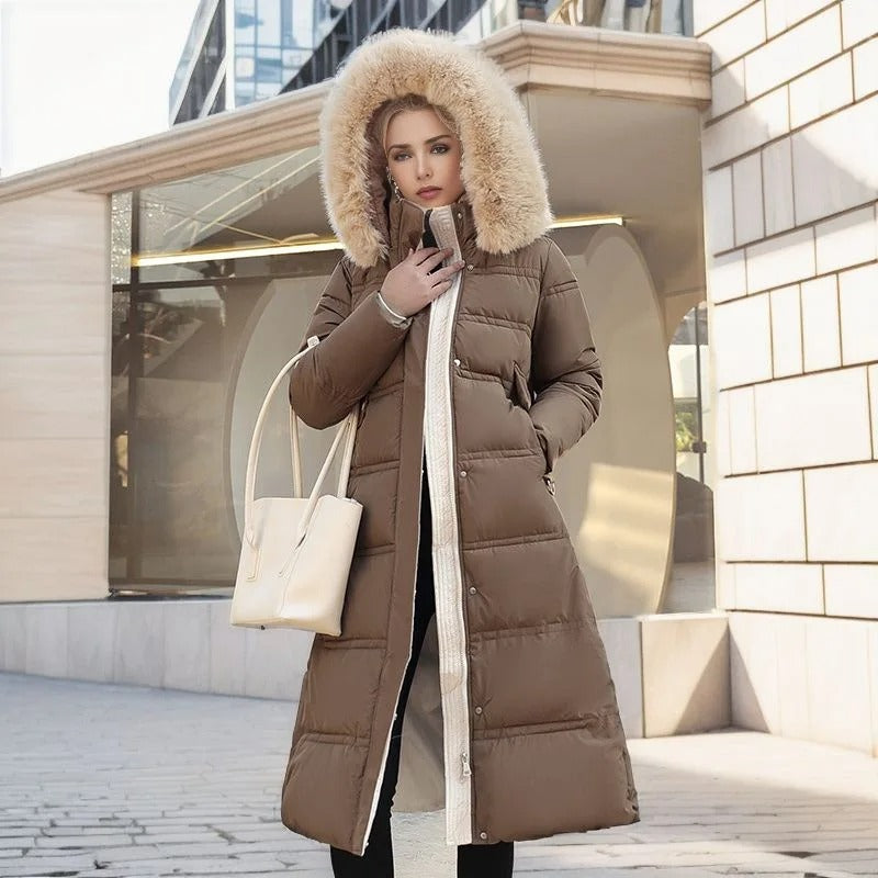 Cynthia – Designer Winter Parka with Fur Hood