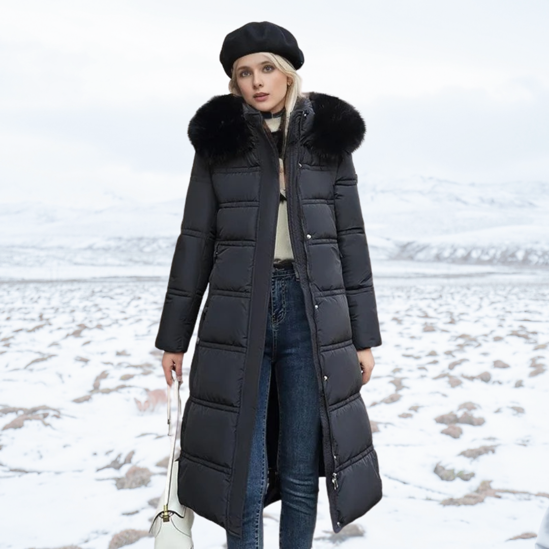 Cynthia – Designer Winter Parka with Fur Hood