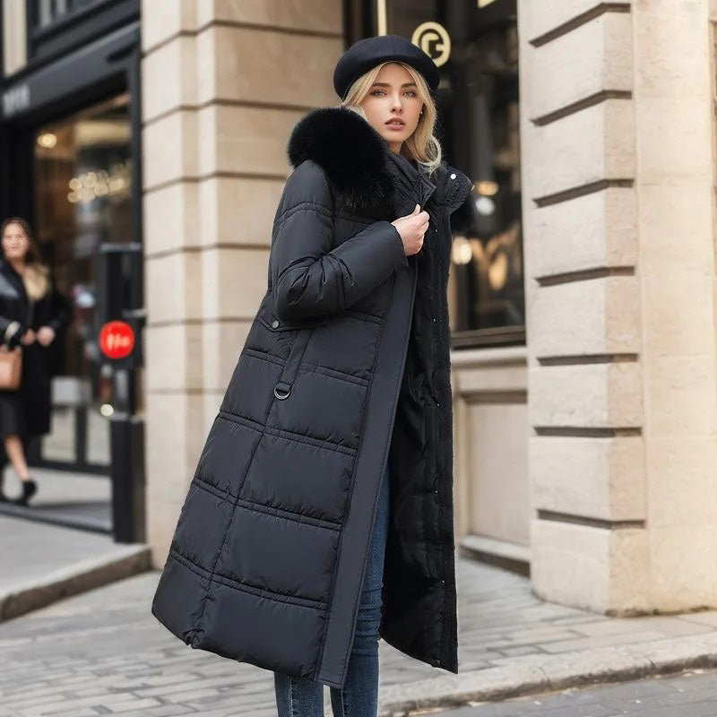 Cynthia – Designer Winter Parka with Fur Hood