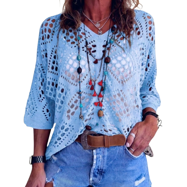 Jean – Breezy Crochet Batwing Top