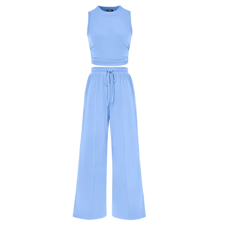 Nella – Ribbed Knit Sleeveless Lounge Set