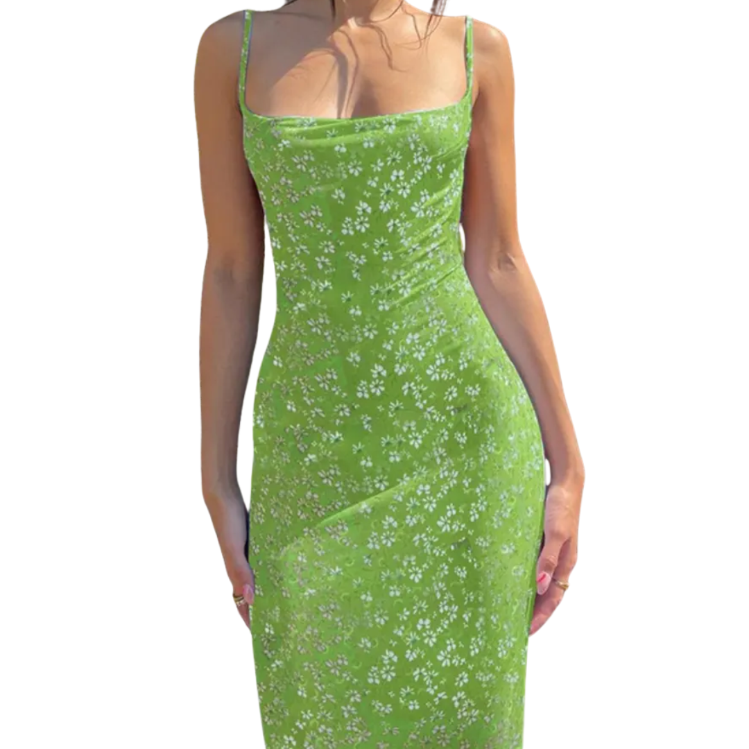 Sheena – Floral Backless Boho Cami Dress