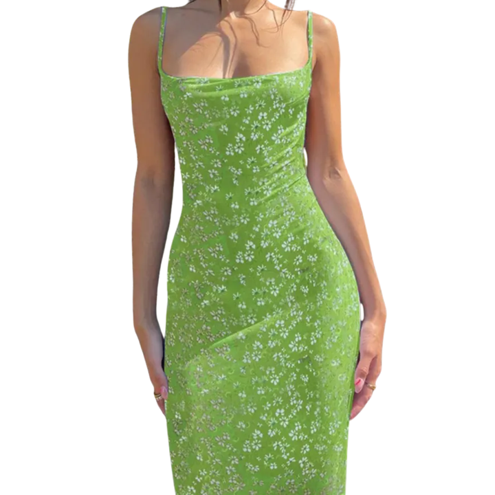 Sheena – Floral Backless Boho Cami Dress