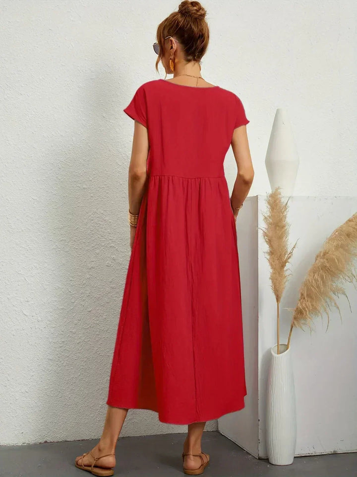 Diana – Fluid Midi Timeless Elegance Dress