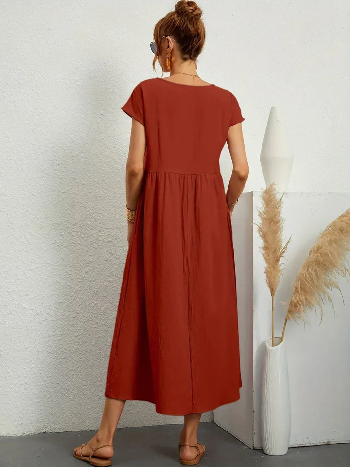 Gabrielle – Flowing Elegant Midi Dress