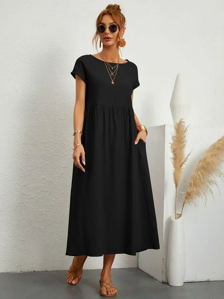 Gabrielle – Flowing Elegant Midi Dress
