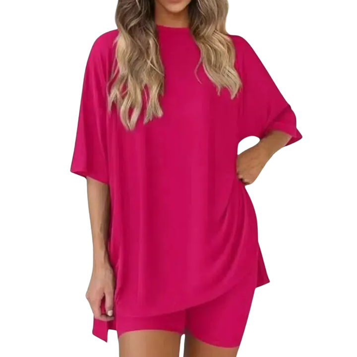 Josie – Soft Batwing Sleeve Loungewear Dress