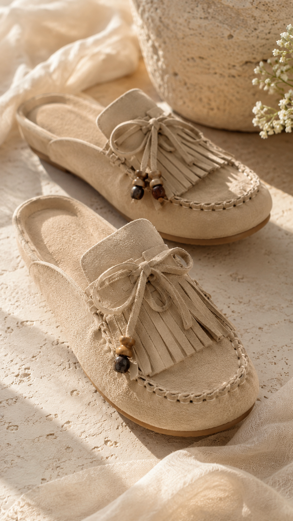 Joan – Taupe Mules