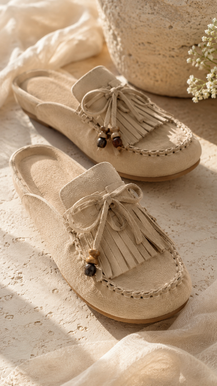 Joan – Taupe Mules