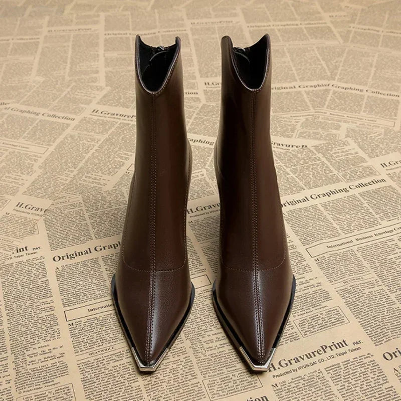 Teresa – Chrome Tip Chelsea Boots
