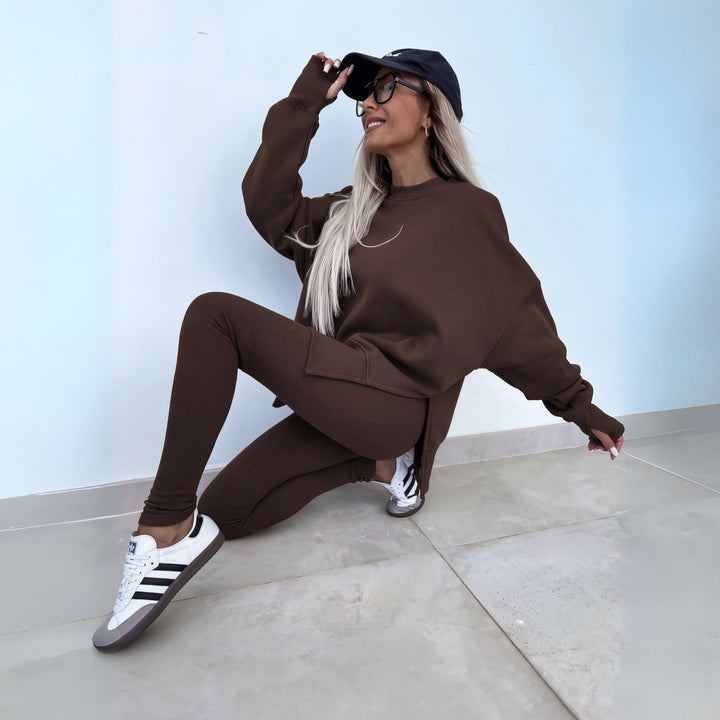Eileen – Casual Long Sleeve Sweatshirt And Pants Set