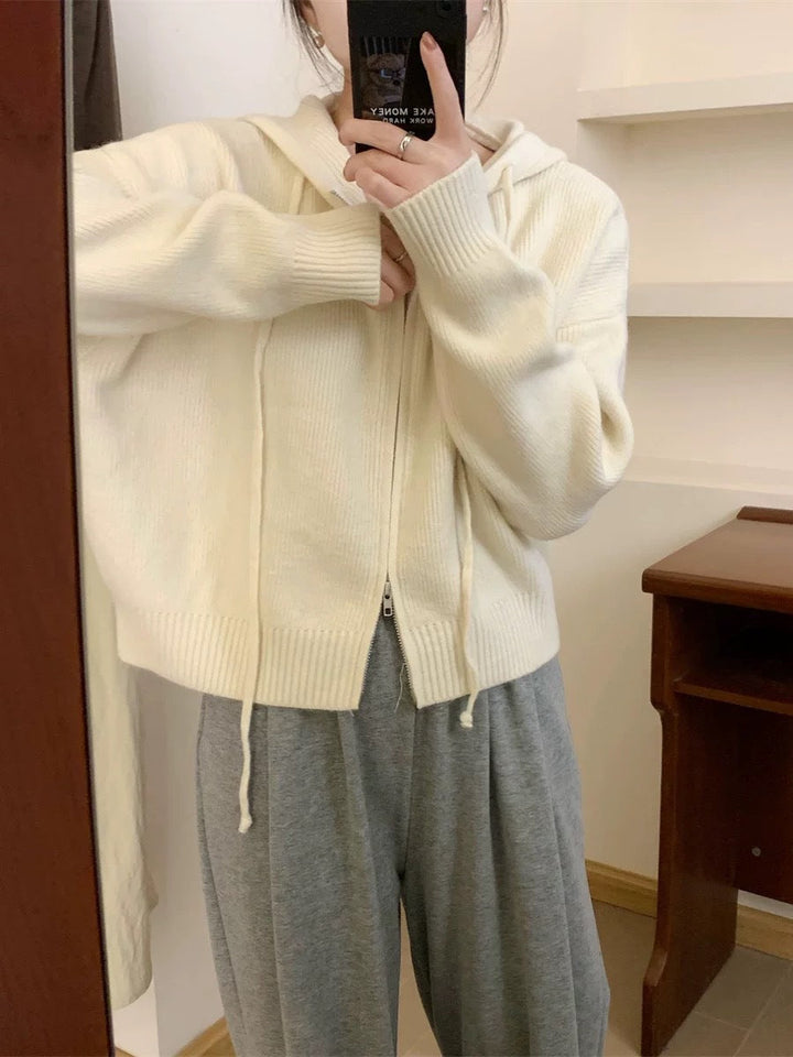Arlene – Cosy Long Sleeve Hooded Cardigan