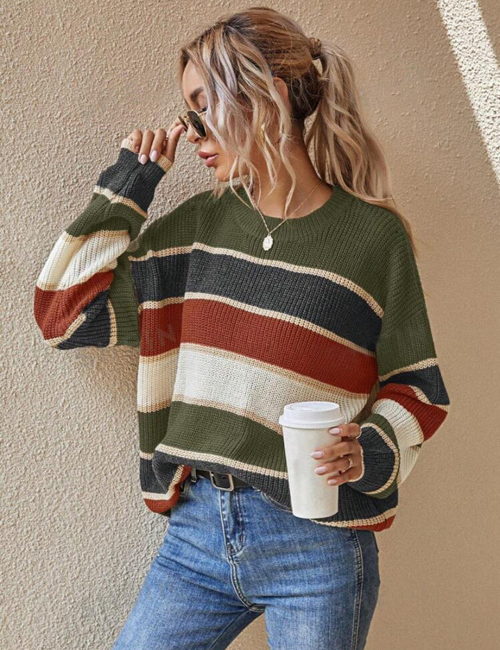 Gwendoline – Comfy V-Neck Long Sleeve Sweater Cardigan