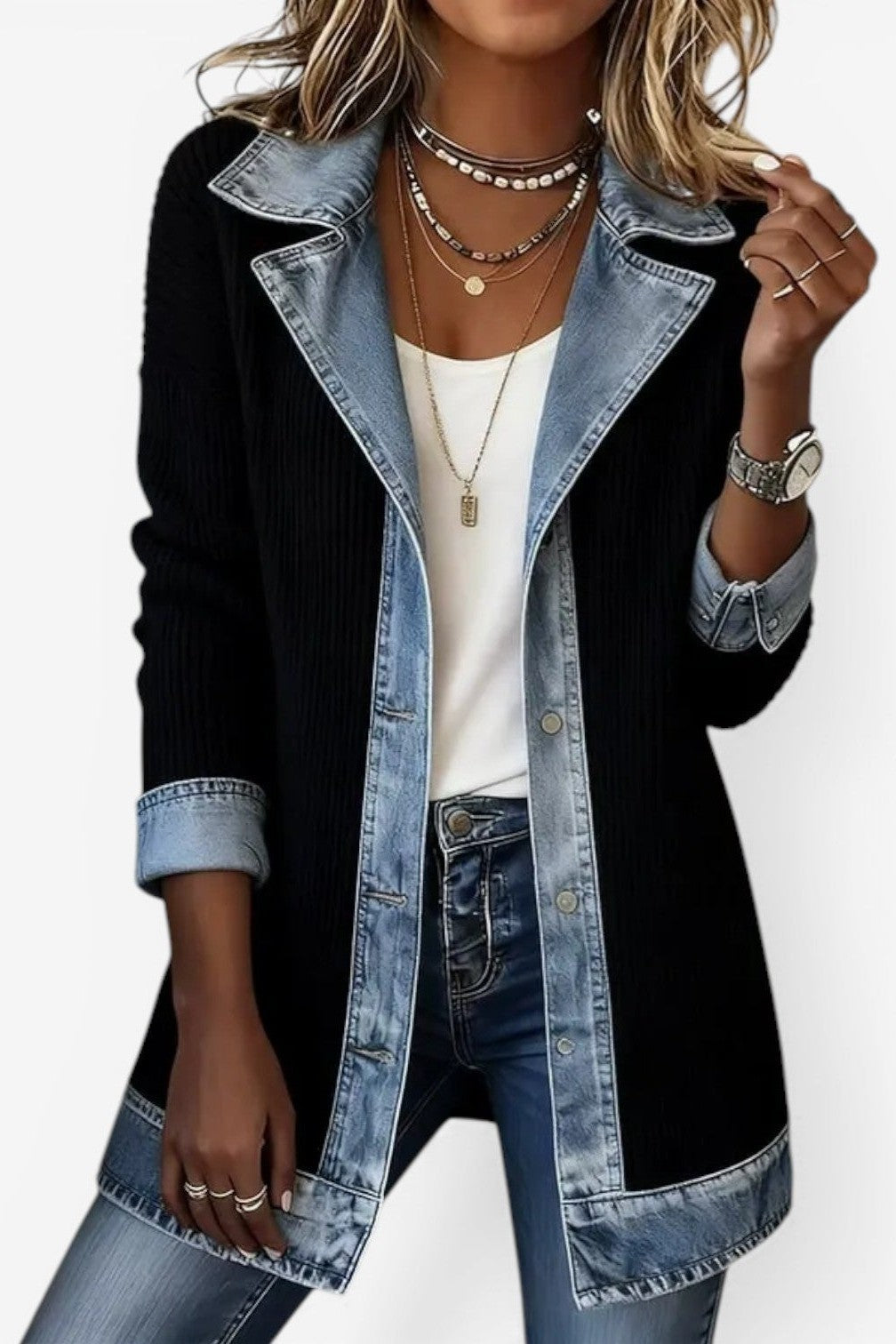 Christine – Contrast Trim Cardigan