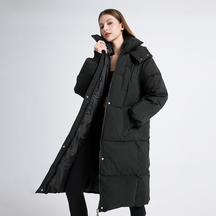 Lottie – Classic Hooded Long Puffer Coat