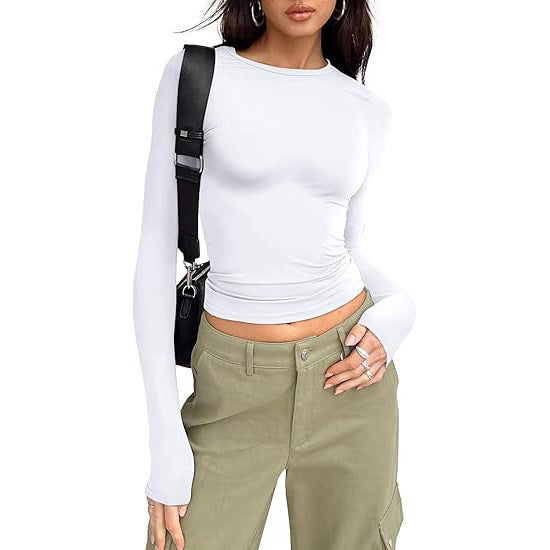 Angela – Chic Asymmetrical Flounce Sleeve Blouse