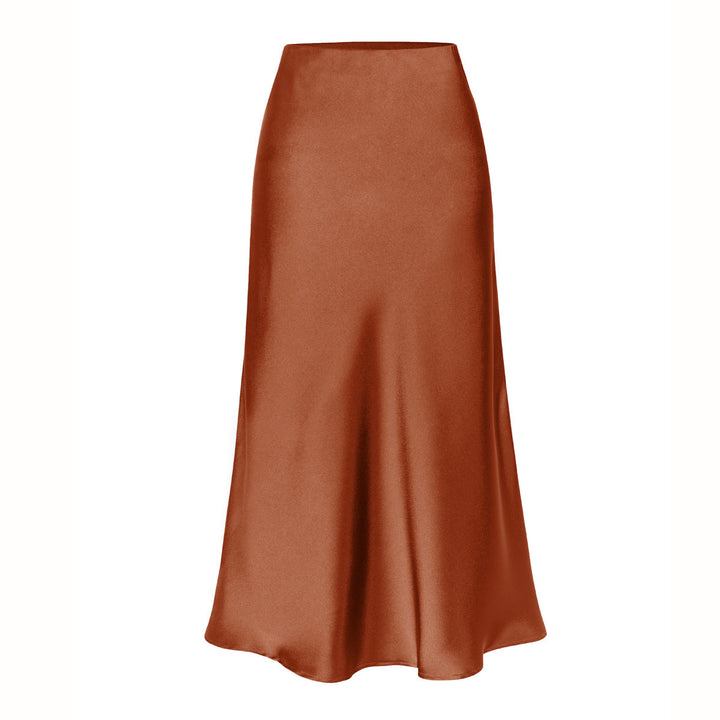 Josie – Elegant High-Waist Side Slit Midi Skirt