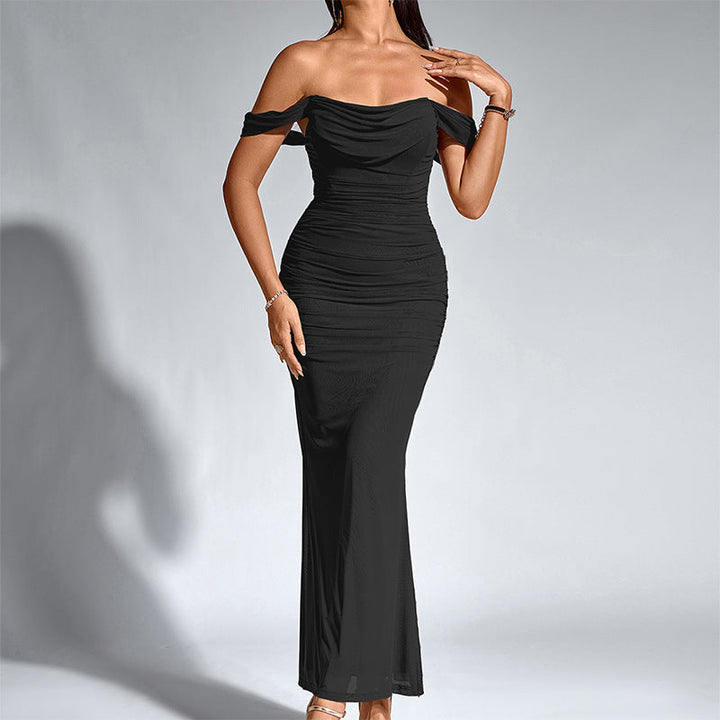 Cynthia – Elegant Off Shoulder Backless Mermaid Dress