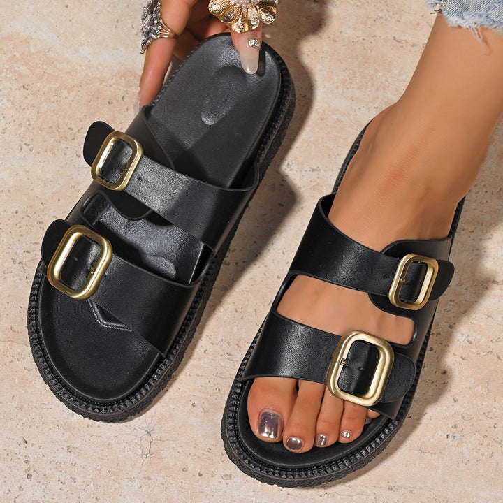Deirdre – Chic Two-Strap Summer Platform Sandals