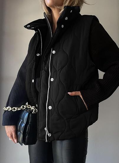 Darcy – Chic Lightweight Button-Up Puffer Vest