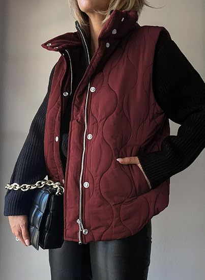 Darcy – Chic Lightweight Button-Up Puffer Vest