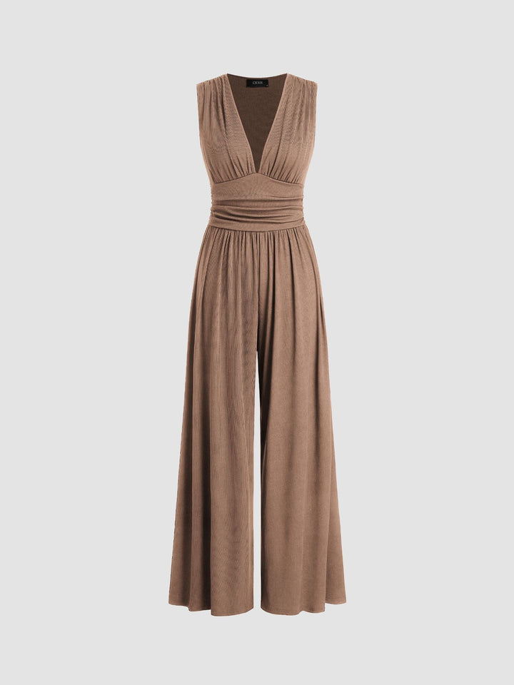Charity – Chic Sleeveless Wide Leg Jumpsuit
