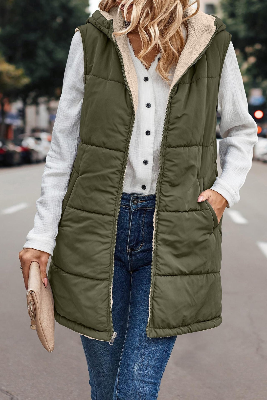 Lottie – Reversible Warm Hooded Vest